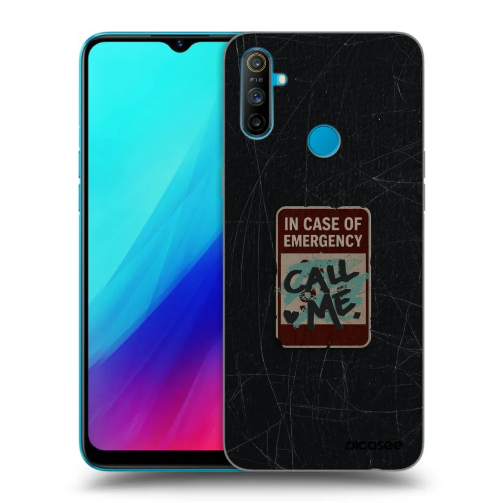 Picasee Realme C3 Hülle - Schwarzes Silikon - EMERGENCY