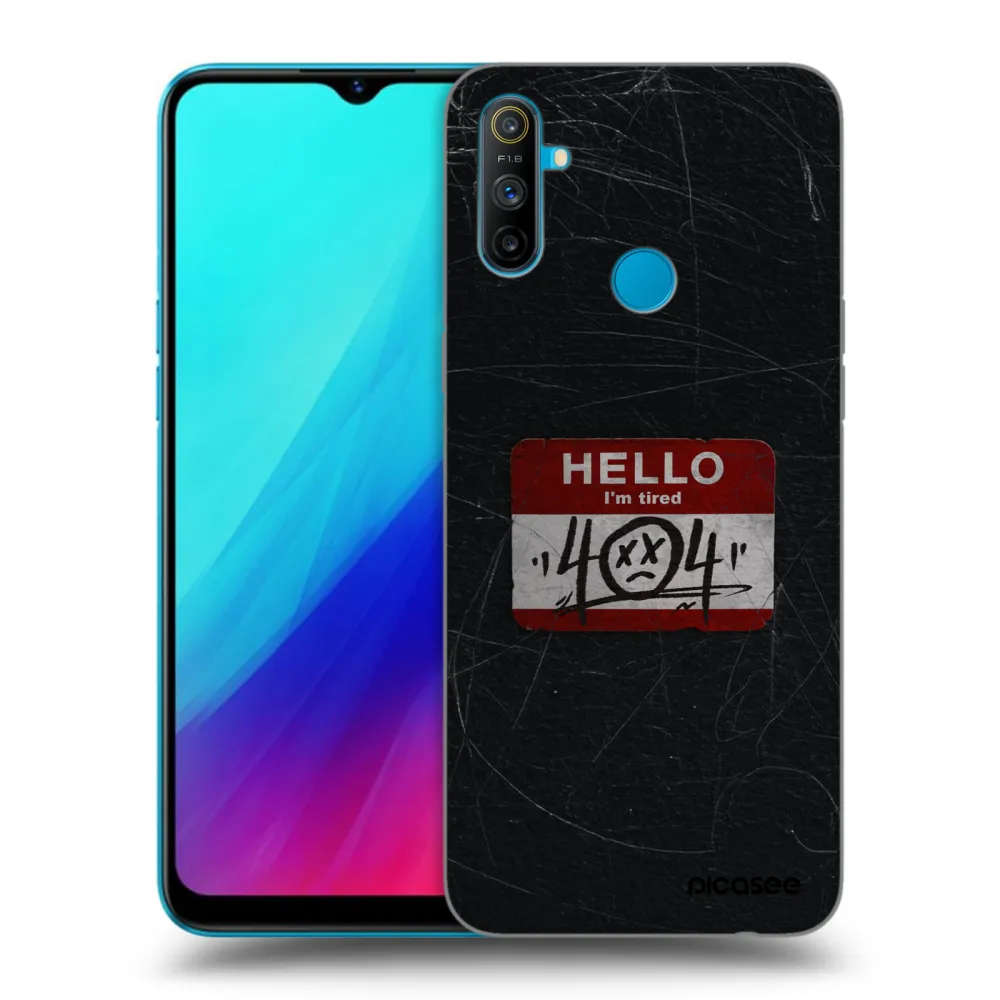 Picasee Realme C3 Hülle - Schwarzes Silikon - HELLO 404