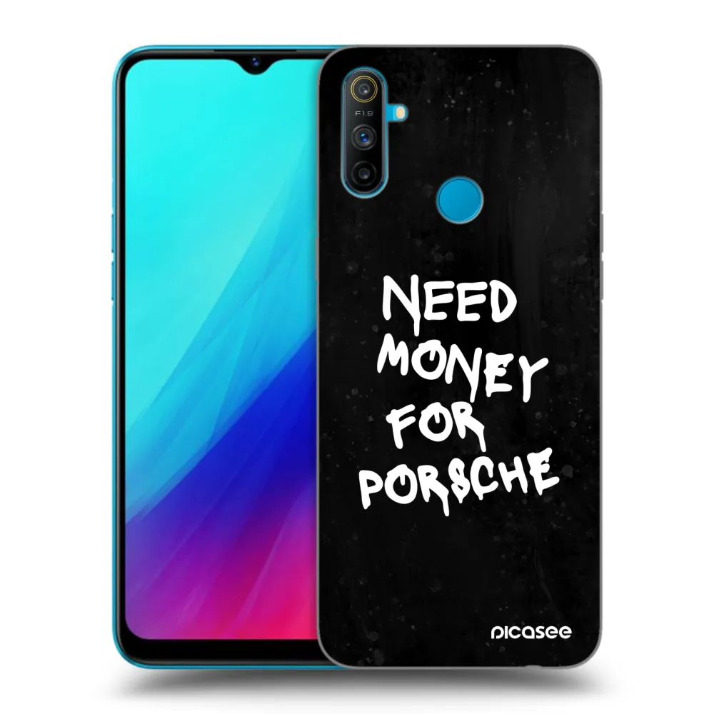 Picasee Realme C3 Hülle - Schwarzes Silikon - Black Dollar