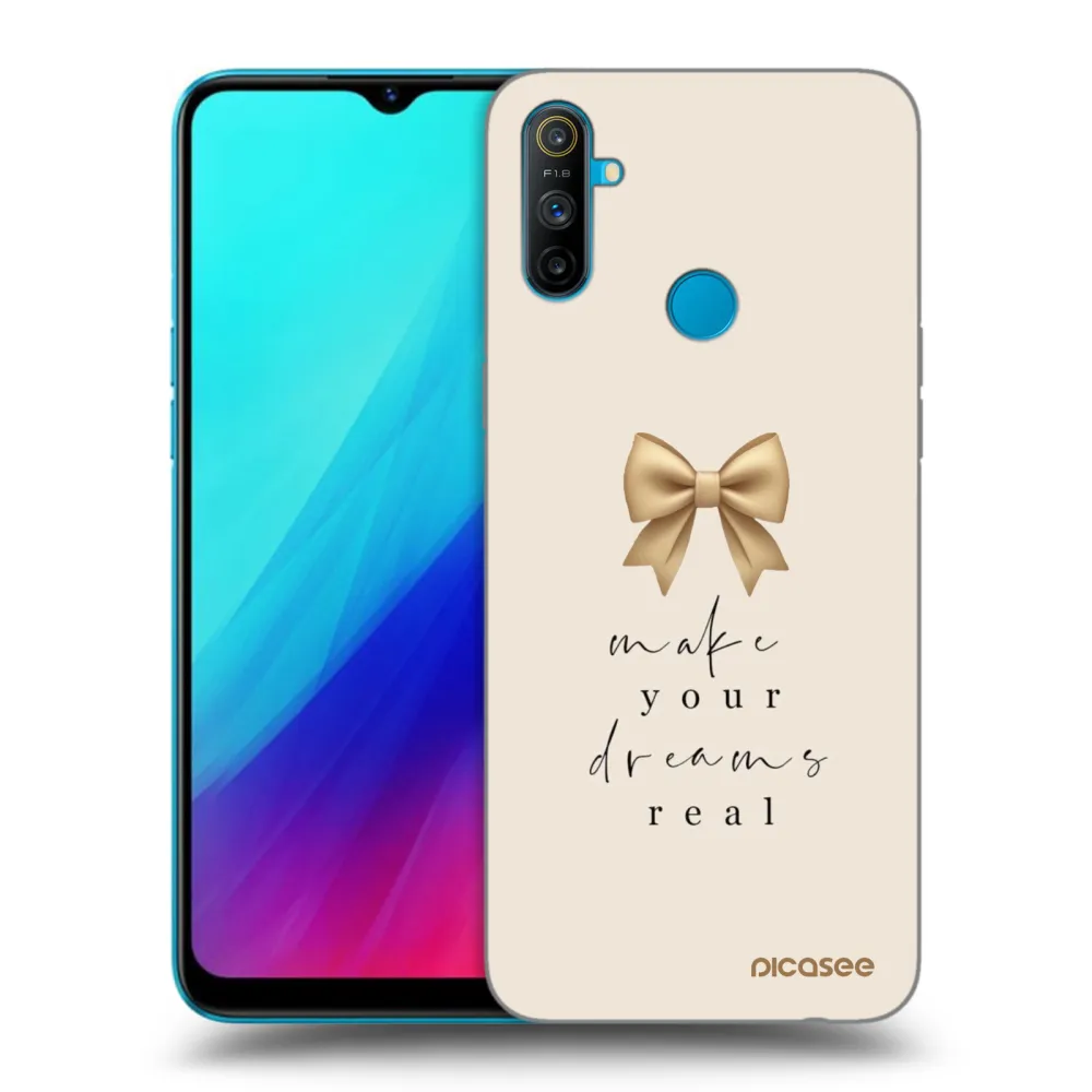 Picasee Realme C3 Hülle - Schwarzes Silikon - Golden Dream