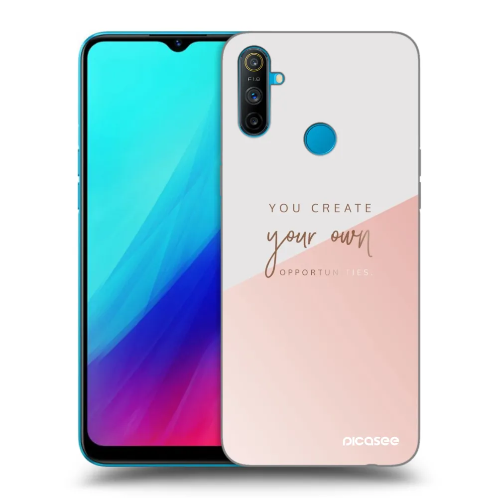 Picasee Realme C3 Hülle - Schwarzes Silikon - You create your own opportunities