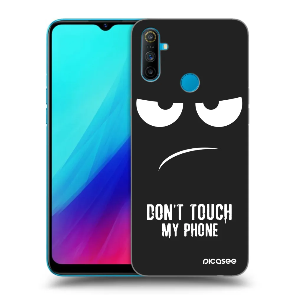 Picasee Realme C3 Hülle - Schwarzes Silikon - Don't Touch My Phone