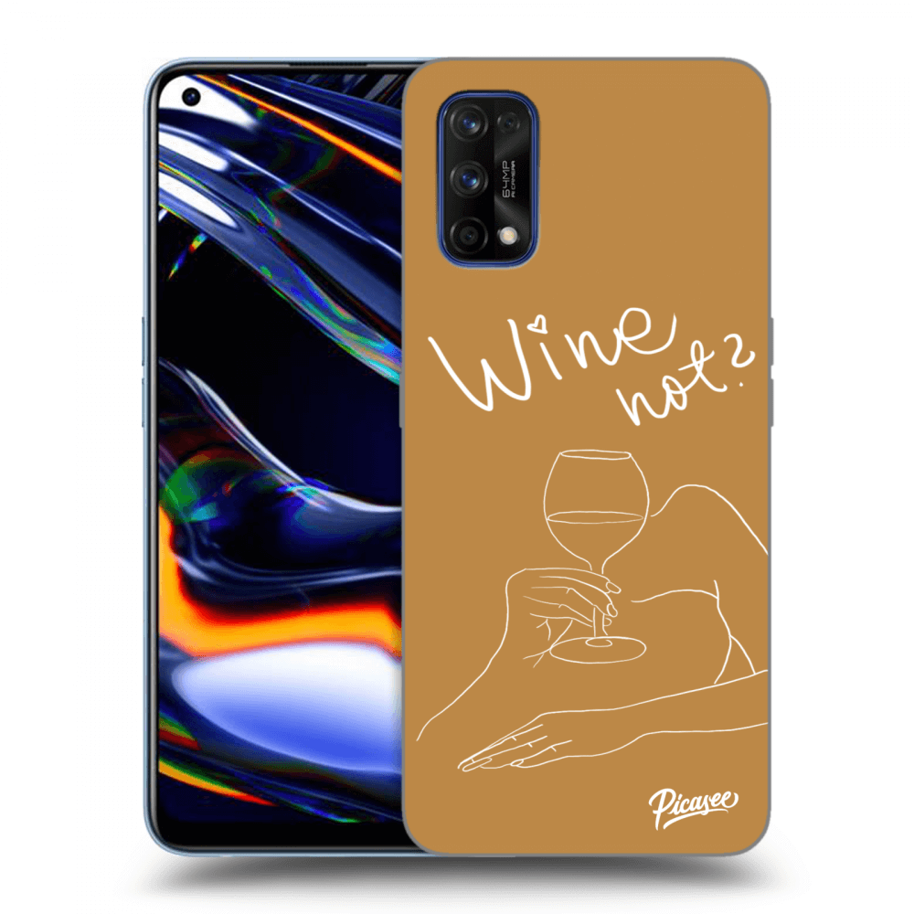 Picasee Realme 7 Pro Hülle - Transparentes Silikon - Wine not