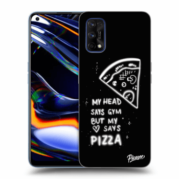 Picasee Realme 7 Pro Hülle - Schwarzes Silikon - Pizza