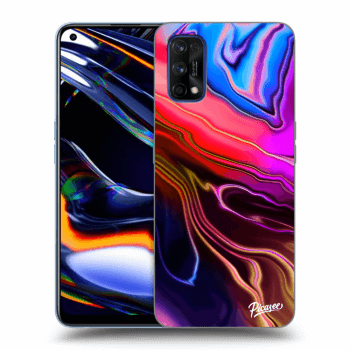 Picasee Realme 7 Pro Hülle - Schwarzes Silikon - Electric