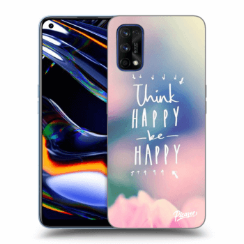 Picasee Realme 7 Pro Hülle - Transparentes Silikon - Think happy be happy