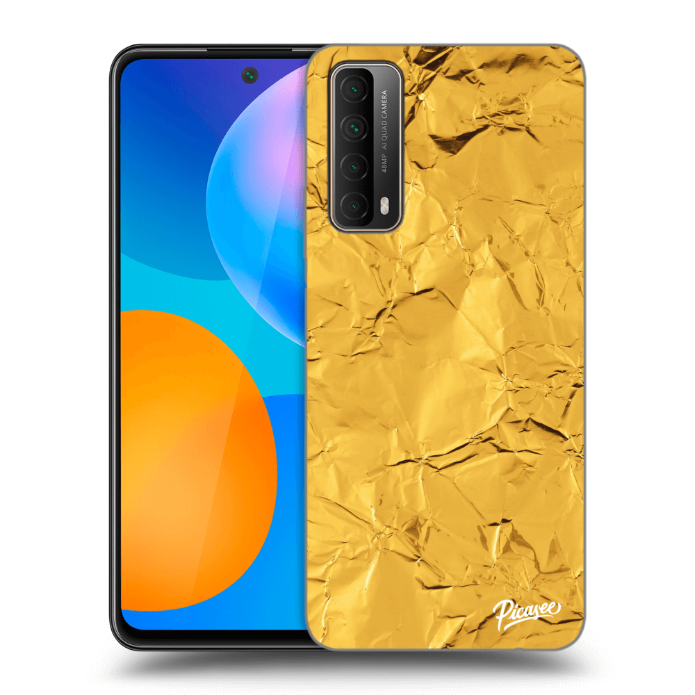 Picasee Huawei P Smart 2021 Hülle - Transparentes Silikon - Gold