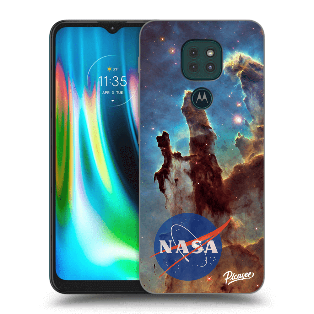 Picasee Motorola Moto G9 Play Hülle - Transparentes Silikon - Eagle Nebula
