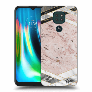 Hülle für Motorola Moto G9 Play - Pink geometry