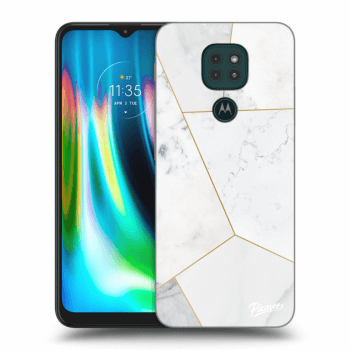 Hülle für Motorola Moto G9 Play - White tile