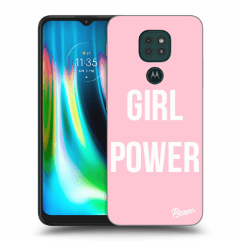 Picasee Motorola Moto G9 Play Hülle - Transparentes Silikon - Girl power