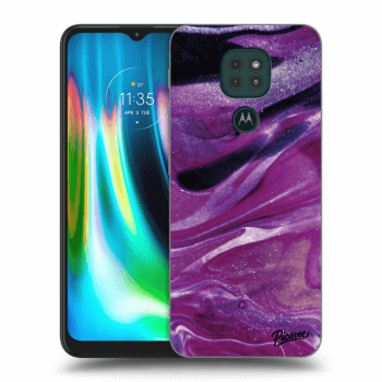 Hülle für Motorola Moto G9 Play - Purple glitter