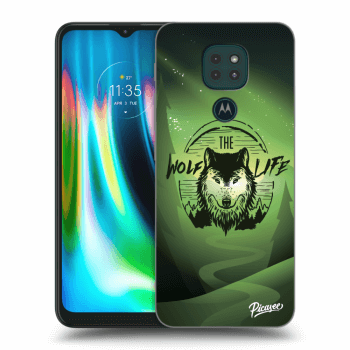 Picasee Motorola Moto G9 Play Hülle - Transparentes Silikon - Wolf life