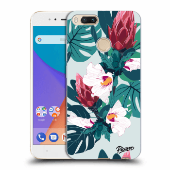 Picasee Xiaomi Mi A1 Global Hülle - Transparentes Silikon - Rhododendron