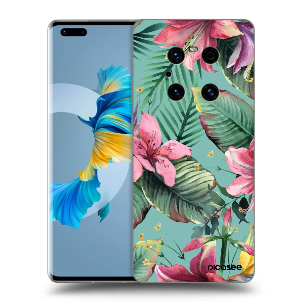 Picasee Huawei Mate 40 Pro Hülle - Schwarzes Silikon - Hawaii
