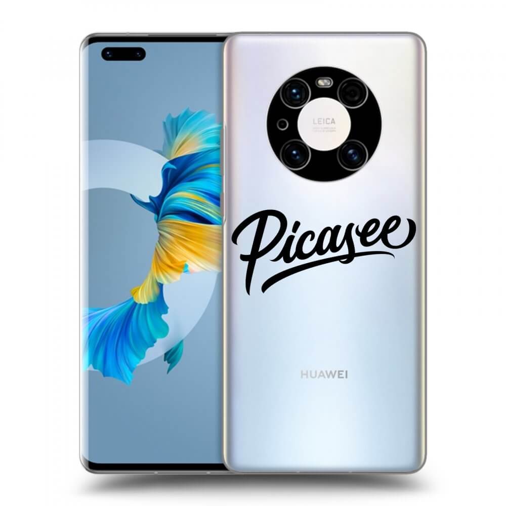 Picasee Huawei Mate 40 Pro Hülle - Transparentes Silikon - Picasee - black