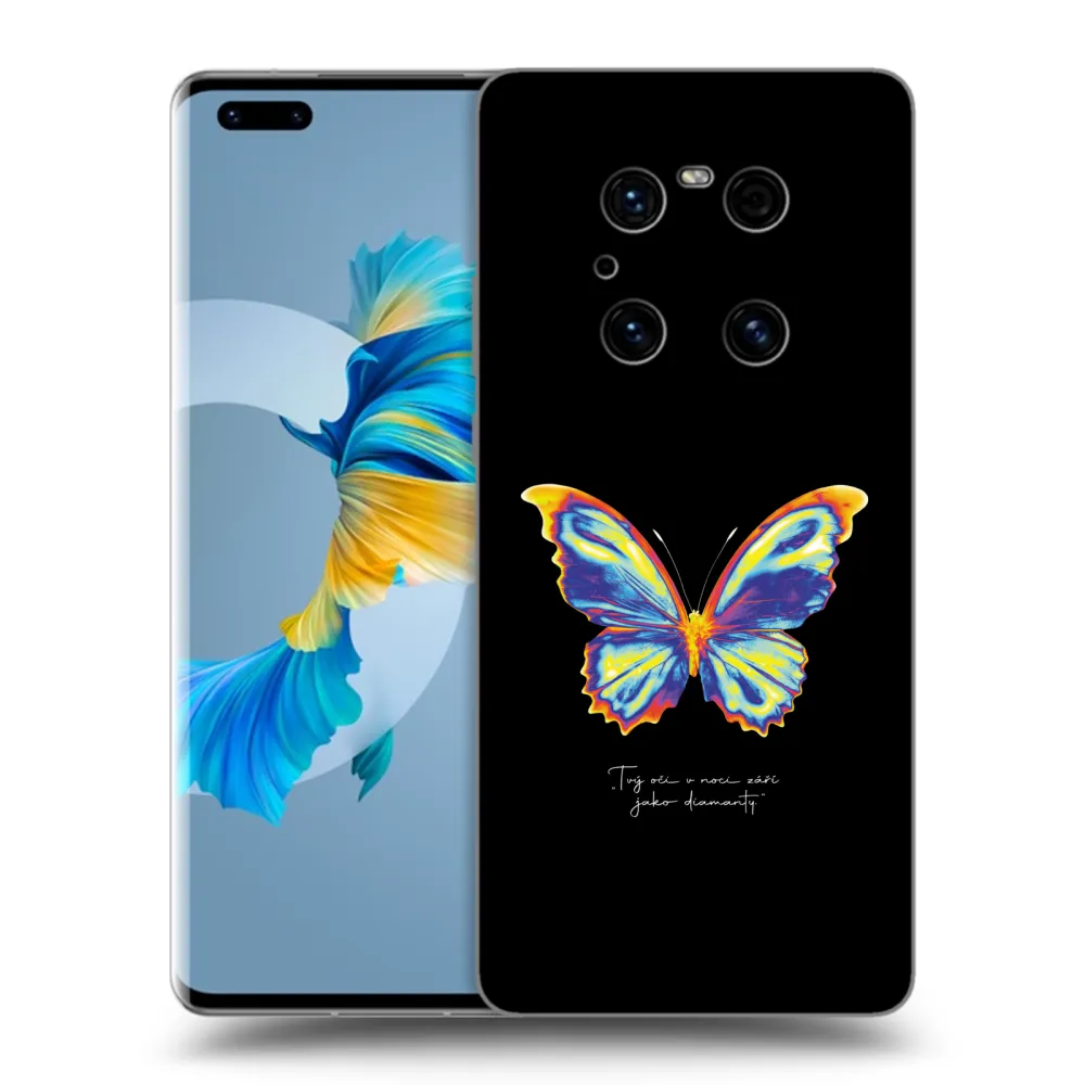 Picasee Huawei Mate 40 Pro Hülle - Schwarzes Silikon - Diamanty Black