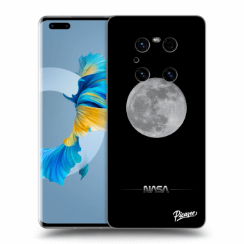 Picasee Huawei Mate 40 Pro Hülle - Schwarzes Silikon - Moon Minimal