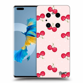Picasee Huawei Mate 40 Pro Hülle - Schwarzes Silikon - Cherries