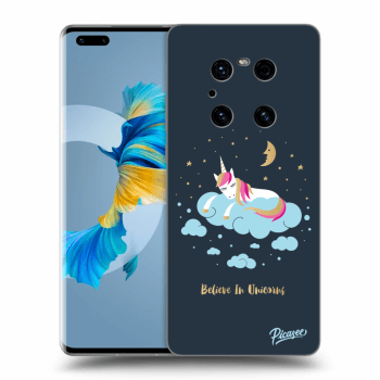 Picasee Huawei Mate 40 Pro Hülle - Schwarzes Silikon - Believe In Unicorns