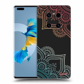 Picasee Huawei Mate 40 Pro Hülle - Schwarzes Silikon - Flowers pattern