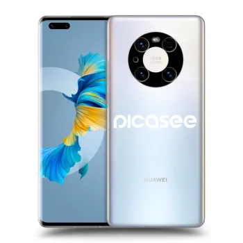 Picasee Huawei Mate 40 Pro Hülle - Transparentes Silikon - Picasee - new logo - white