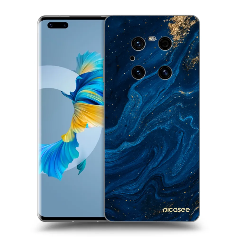 Picasee Huawei Mate 40 Pro Hülle - Schwarzes Silikon - Blue