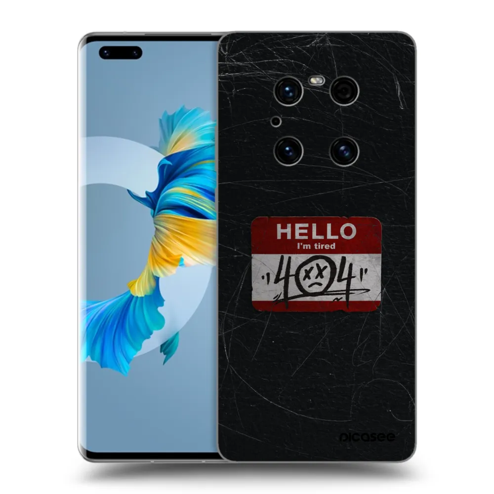 Picasee Huawei Mate 40 Pro Hülle - Schwarzes Silikon - HELLO 404