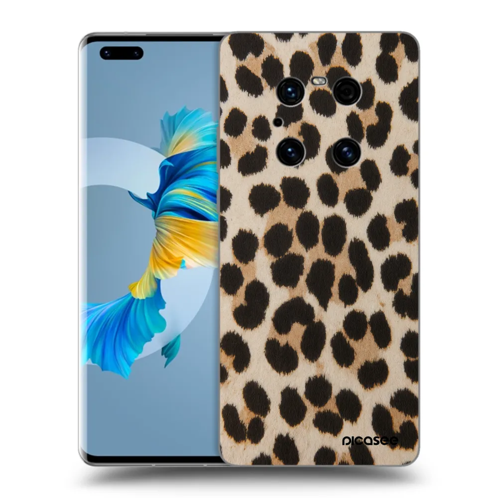 Picasee Huawei Mate 40 Pro Hülle - Schwarzes Silikon - Brown Tiger
