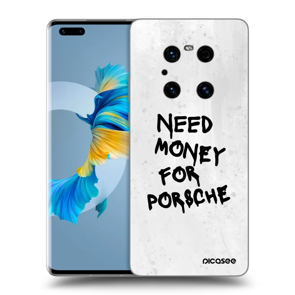 Picasee Huawei Mate 40 Pro Hülle - Schwarzes Silikon - White Dollar