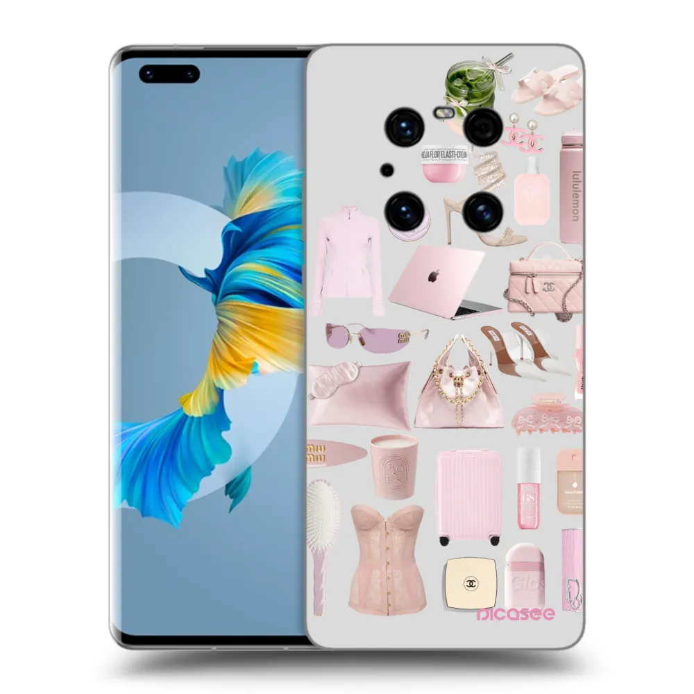 Picasee Huawei Mate 40 Pro Hülle - Schwarzes Silikon - Glam Babe