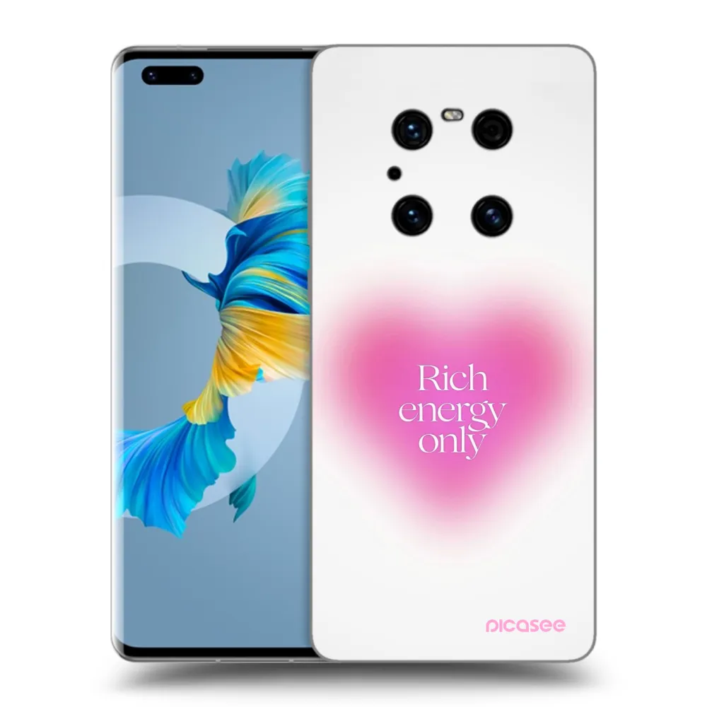 Picasee Huawei Mate 40 Pro Hülle - Schwarzes Silikon - Rich Energy