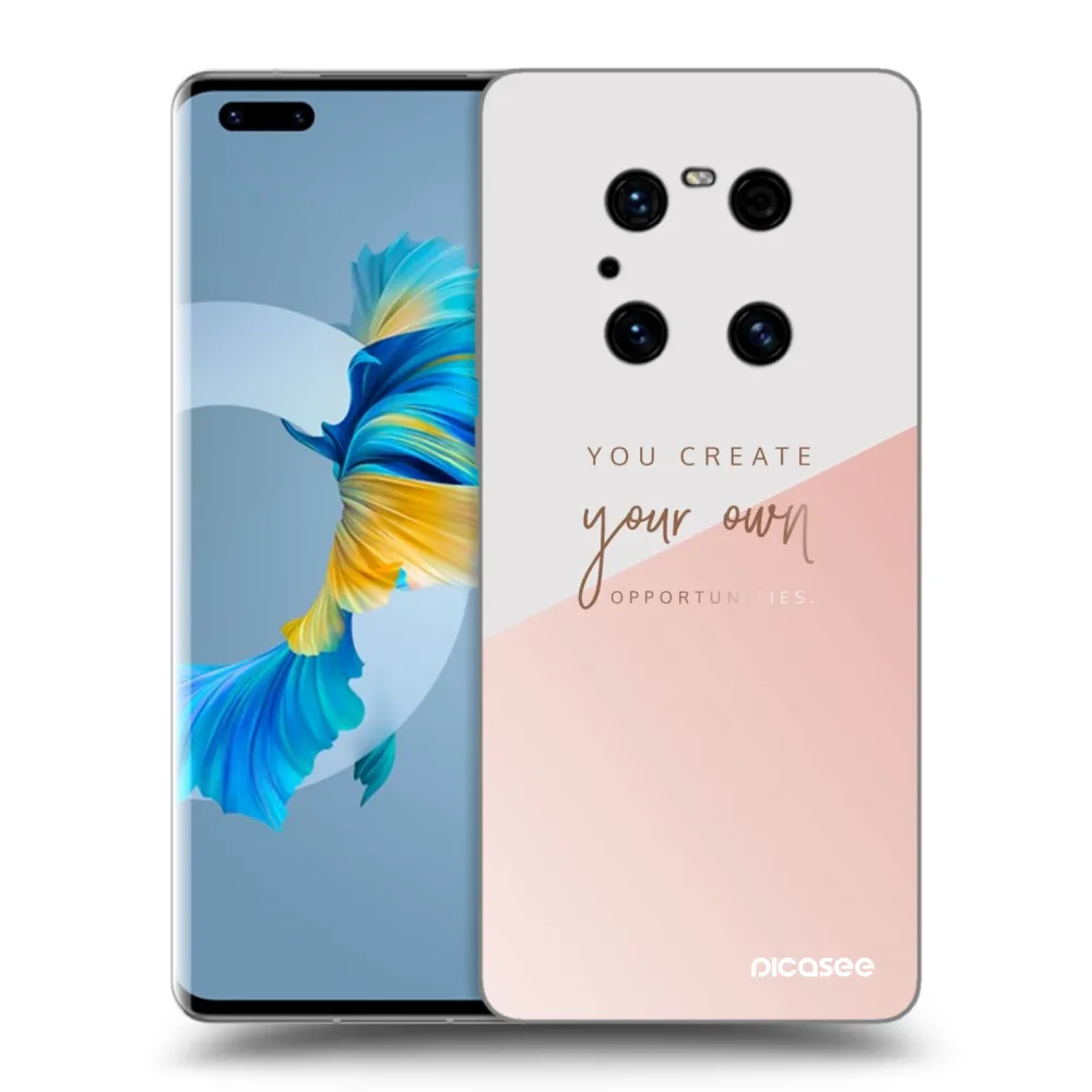 Picasee Huawei Mate 40 Pro Hülle - Schwarzes Silikon - You create your own opportunities