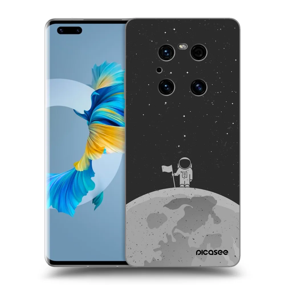 Picasee Huawei Mate 40 Pro Hülle - Schwarzes Silikon - Astronaut