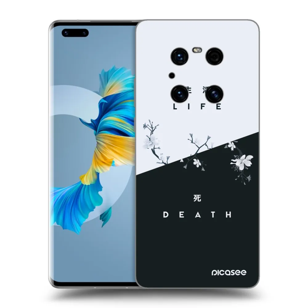 Picasee Huawei Mate 40 Pro Hülle - Schwarzes Silikon - Lebendig - Tot