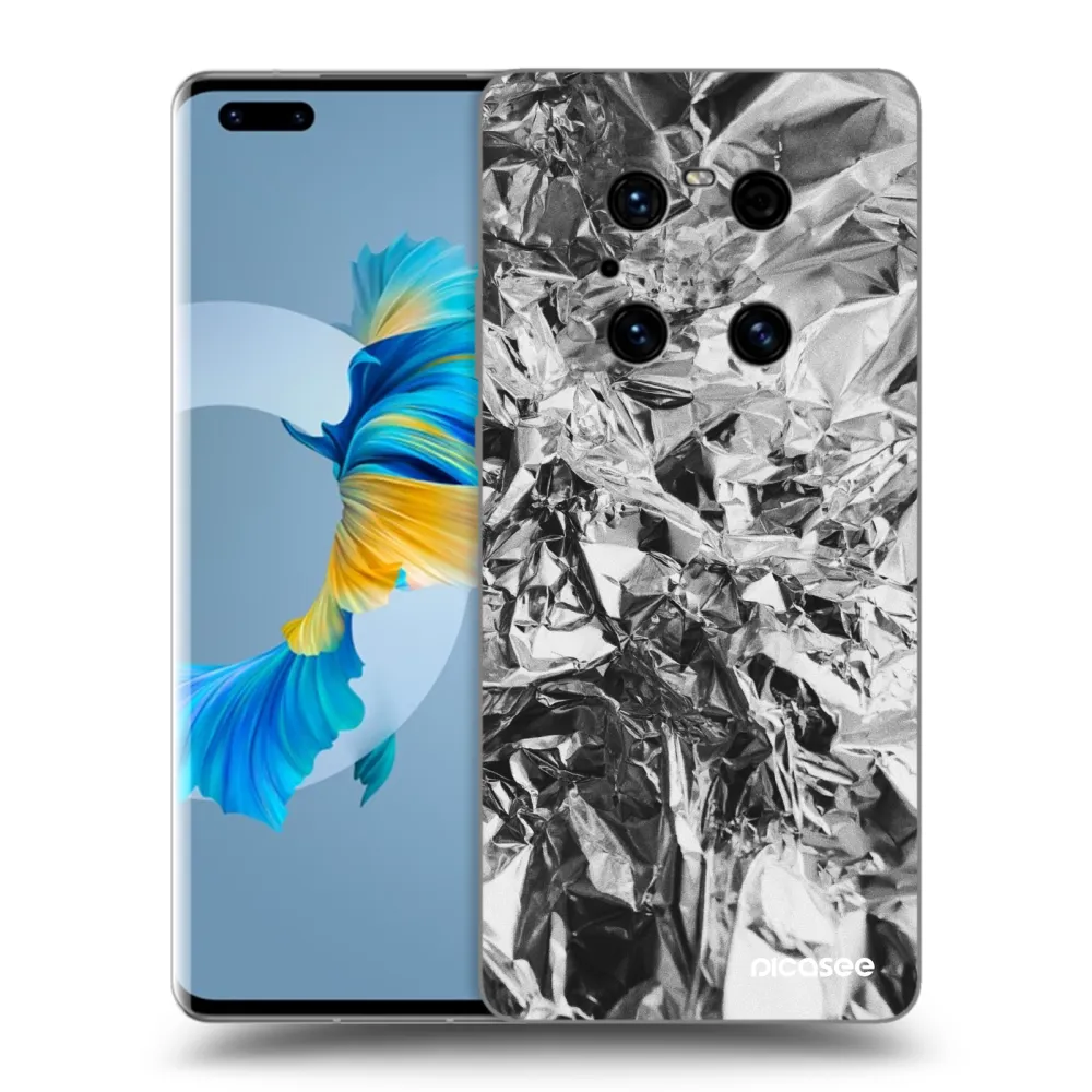 Picasee Huawei Mate 40 Pro Hülle - Schwarzes Silikon - Chrome
