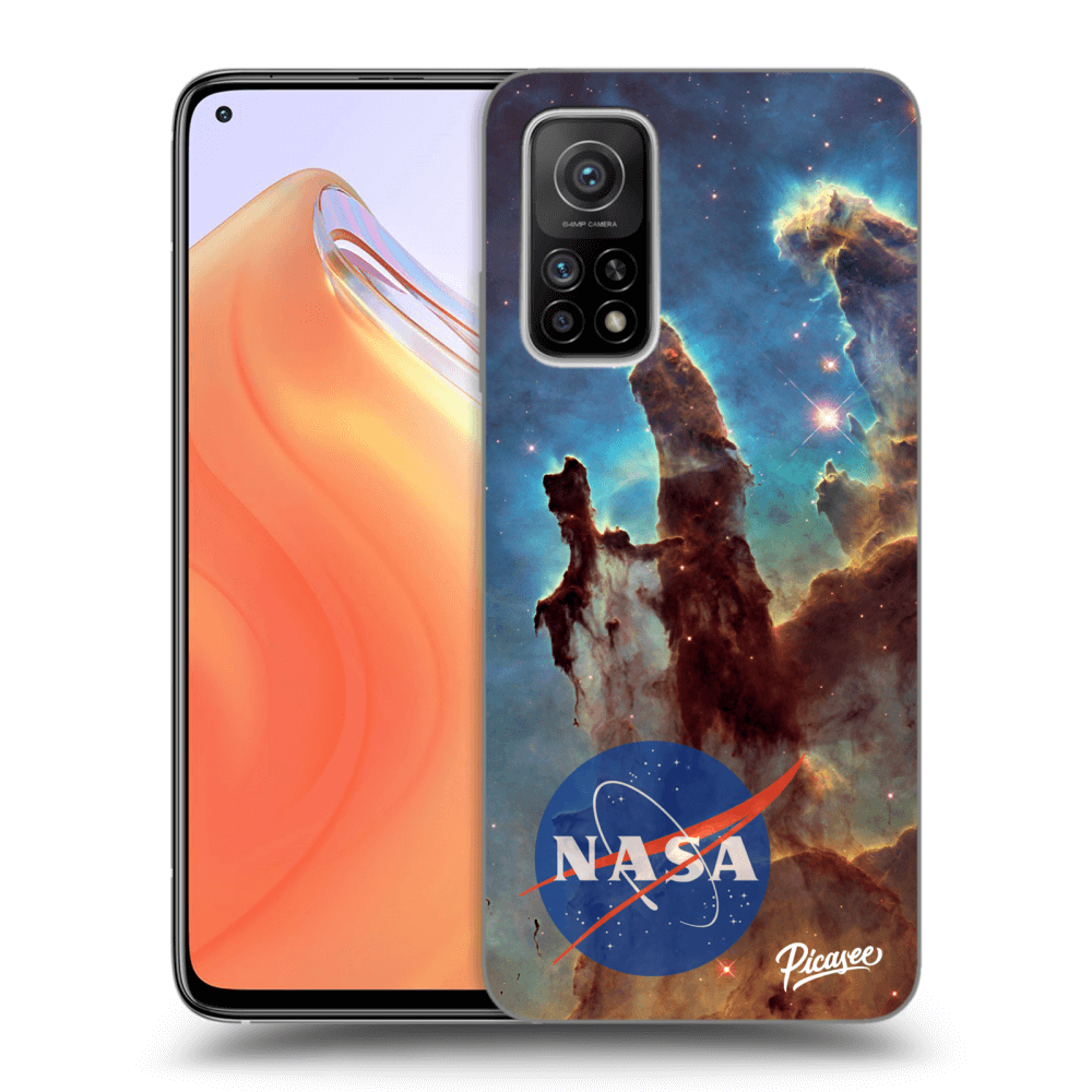 Picasee Xiaomi Mi 10T Hülle - Schwarzes Silikon - Eagle Nebula