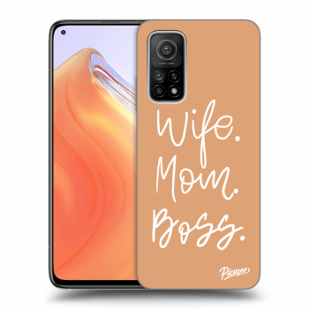 Picasee Xiaomi Mi 10T Hülle - Schwarzes Silikon - Boss Mama
