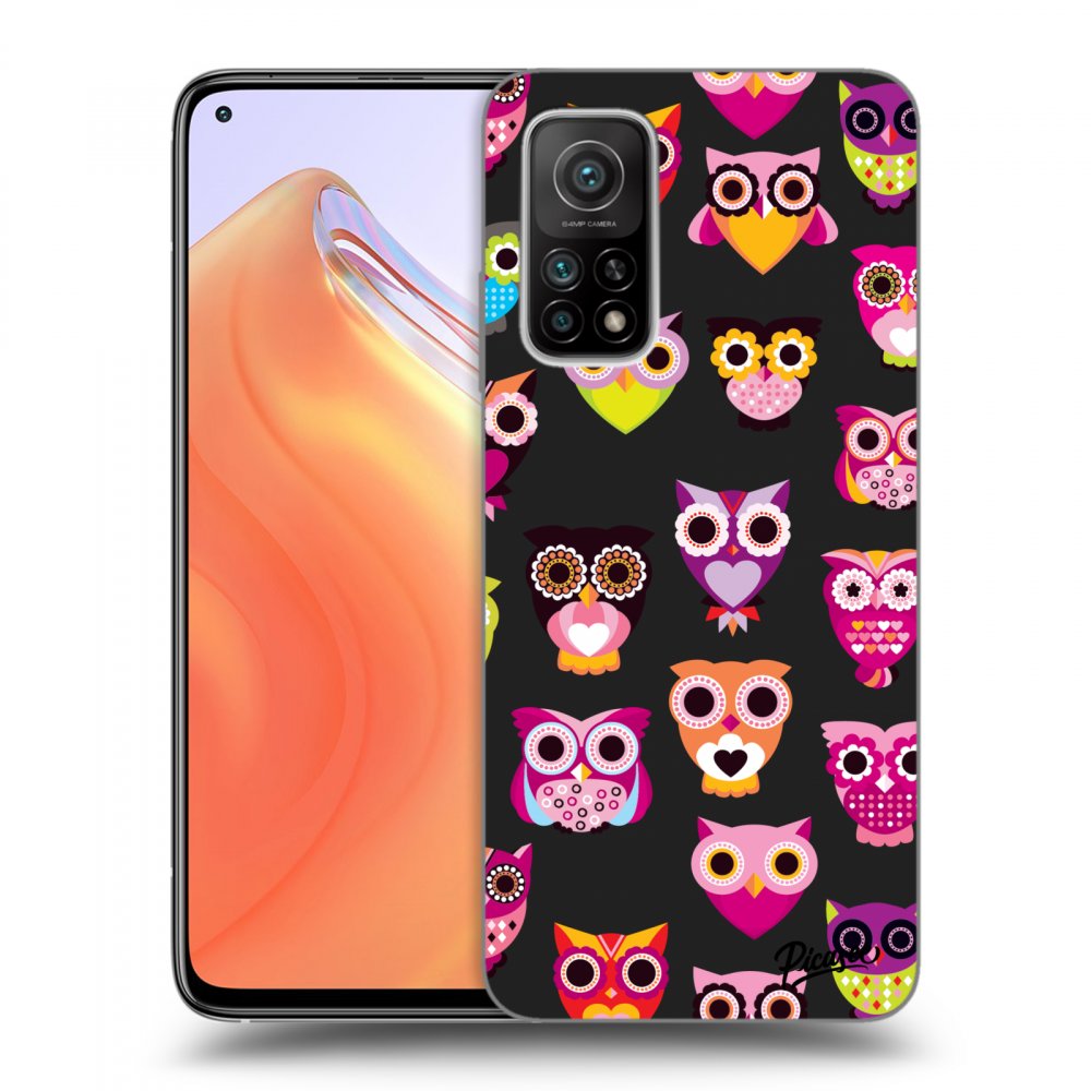 Picasee Xiaomi Mi 10T Hülle - Schwarzes Silikon - Owls