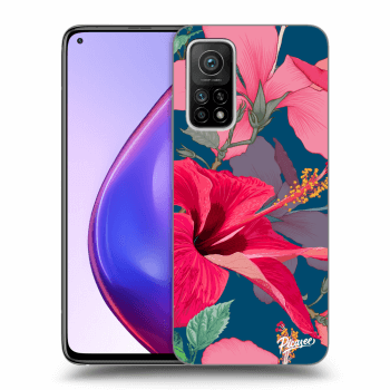 Picasee Xiaomi Mi 10T Pro Hülle - Schwarzes Silikon - Hibiscus