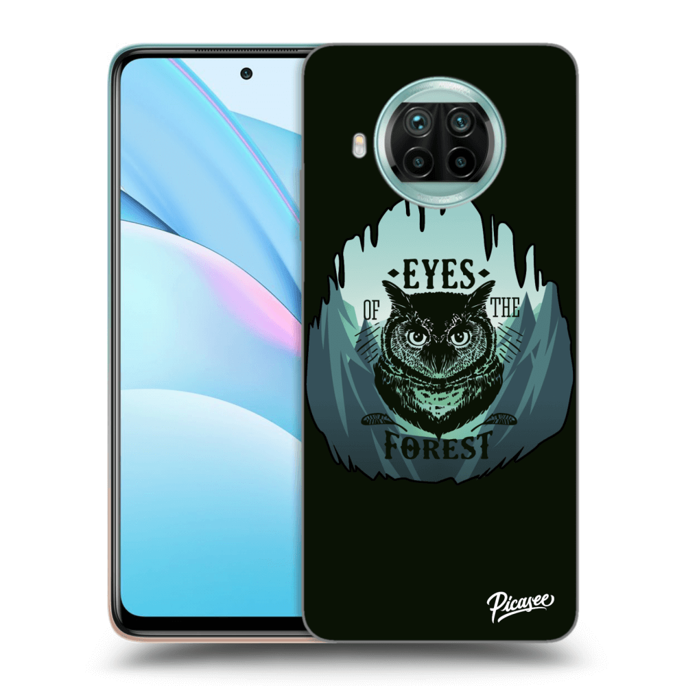 Picasee Xiaomi Mi 10T Lite Hülle - Schwarzes Silikon - Forest owl