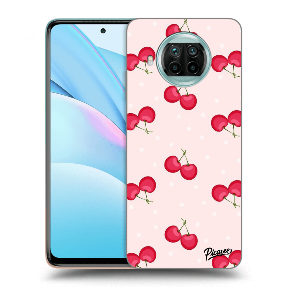 Picasee Xiaomi Mi 10T Lite Hülle - Schwarzes Silikon - Cherries