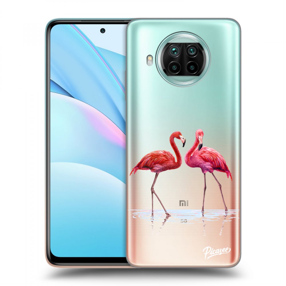 Picasee Xiaomi Mi 10T Lite Hülle - Transparentes Silikon - Flamingos couple