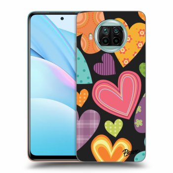 Picasee Xiaomi Mi 10T Lite Hülle - Schwarzes Silikon - Colored heart