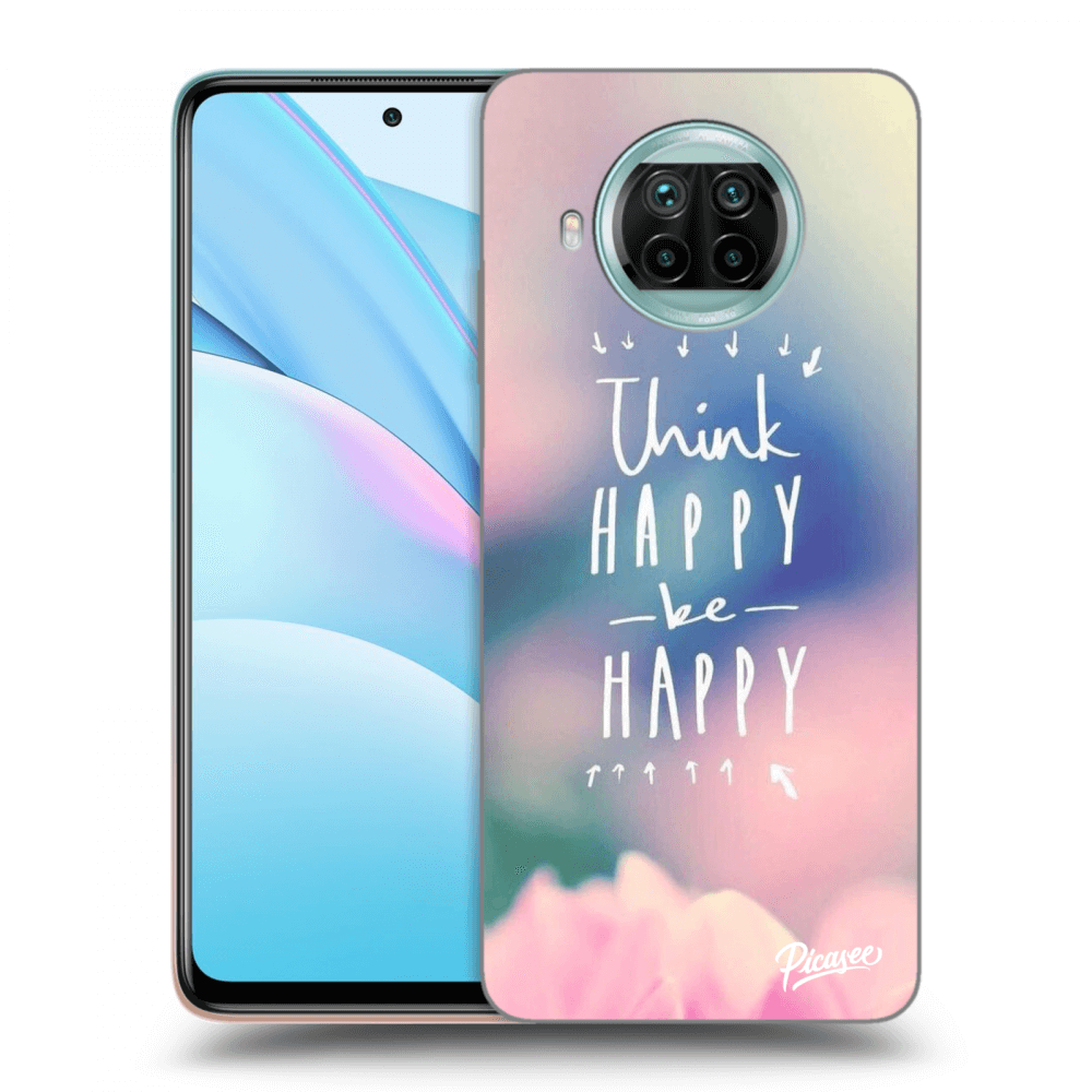 Picasee Xiaomi Mi 10T Lite Hülle - Schwarzes Silikon - Think happy be happy