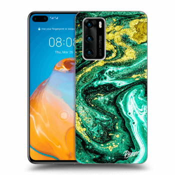 Hülle für Huawei P40 - Green Gold