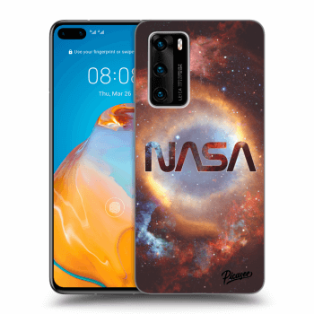 Picasee Huawei P40 Hülle - Schwarzes Silikon - Nebula