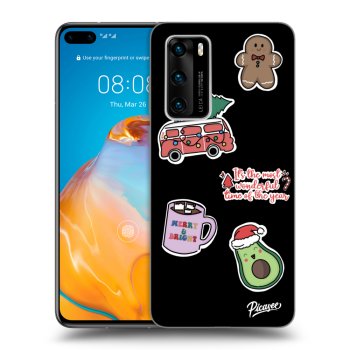 Hülle für Huawei P40 - Christmas Stickers