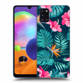 Hülle für Samsung Galaxy A31 A315F - Pink Monstera