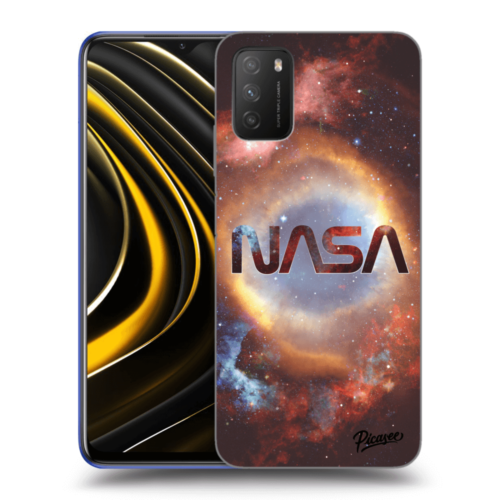 Picasee Xiaomi Poco M3 Hülle - Schwarzes Silikon - Nebula